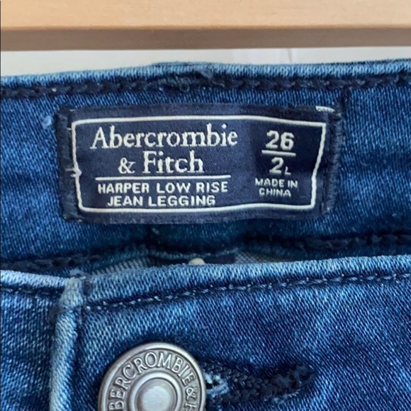 Used jean leggings size 2L Abercrombie & fitch - Picture 2 of 5